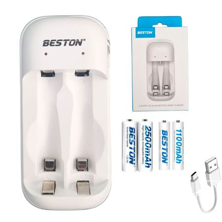 Cargador Inteligente de Pilas mas 2 AA y 2 AAA Ni-MH 2 puestos