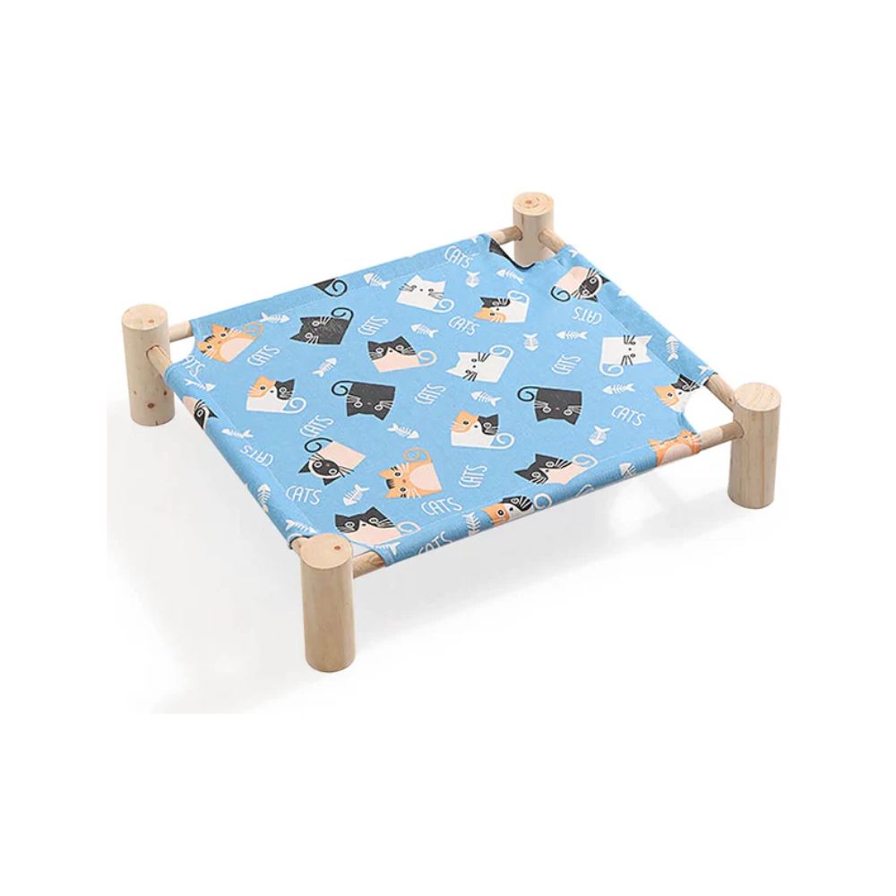 Cama Hamaca Elevada de BAMBÚ para Mascotas DISEÑO 3