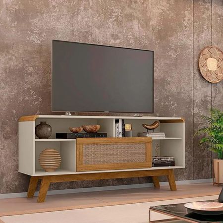 Mesa de TV 55'' Nobuya Beige y Marrón - Masiva Home