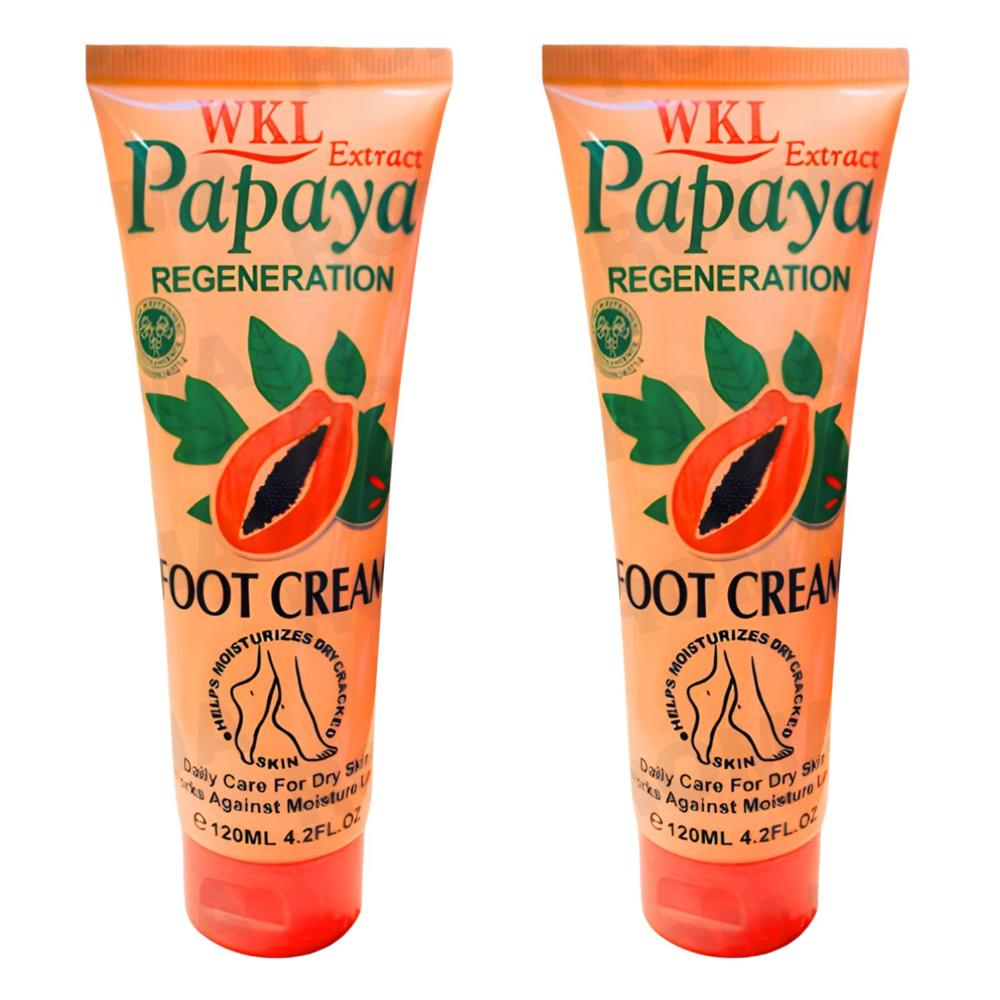 PACK 2 CREMA PARA PIES PAPAYA 120ML WOKALI