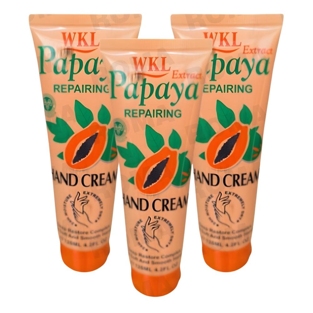 PACK 3 CREMA DE MANOS PAPAYA 120ML WOKALI