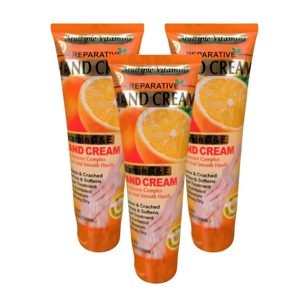 PACK 3 CREMA DE MANOS VITAMINA C Y E 120ML WOKALI