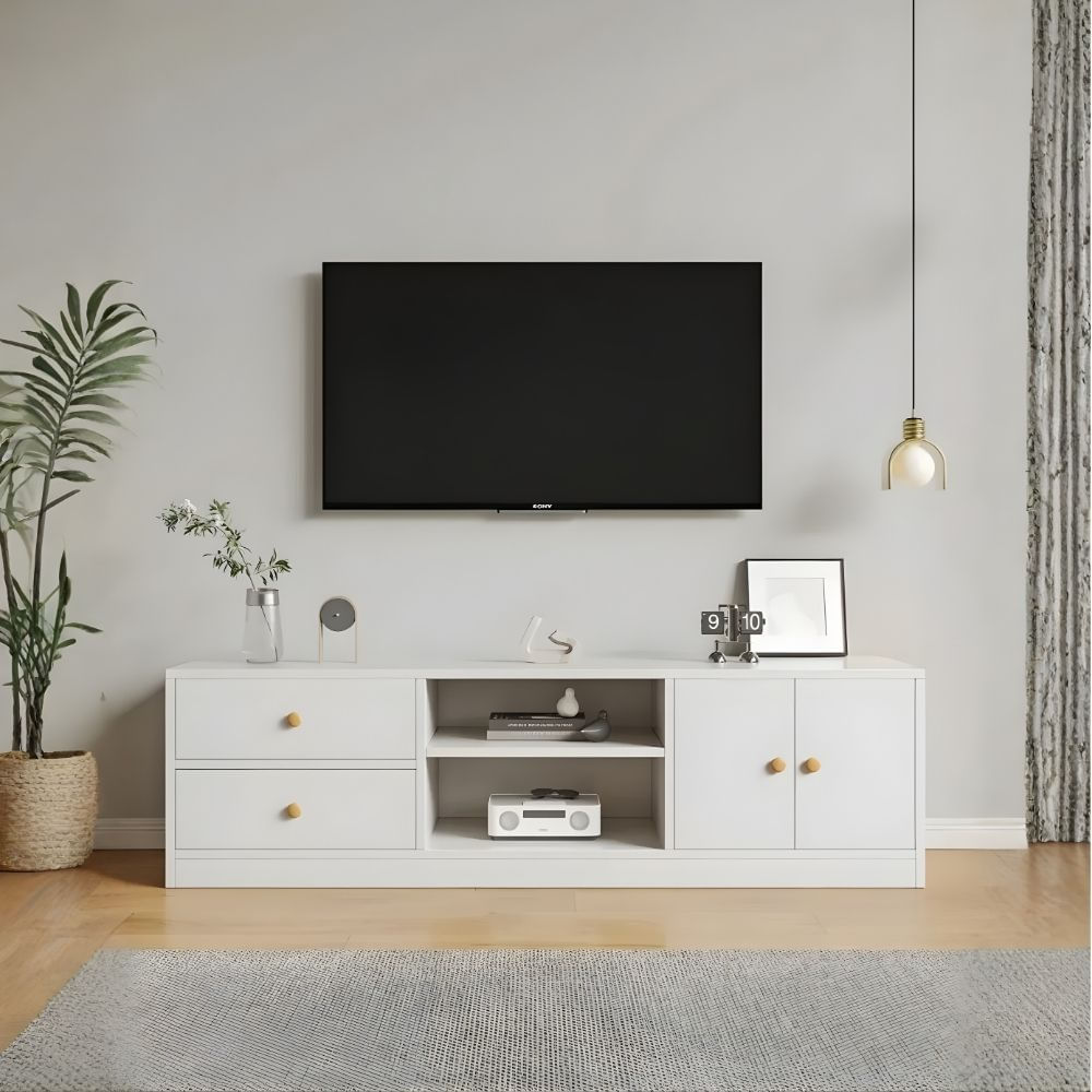 Mesa de TV 42'' Emi Blanco| Masiva Home