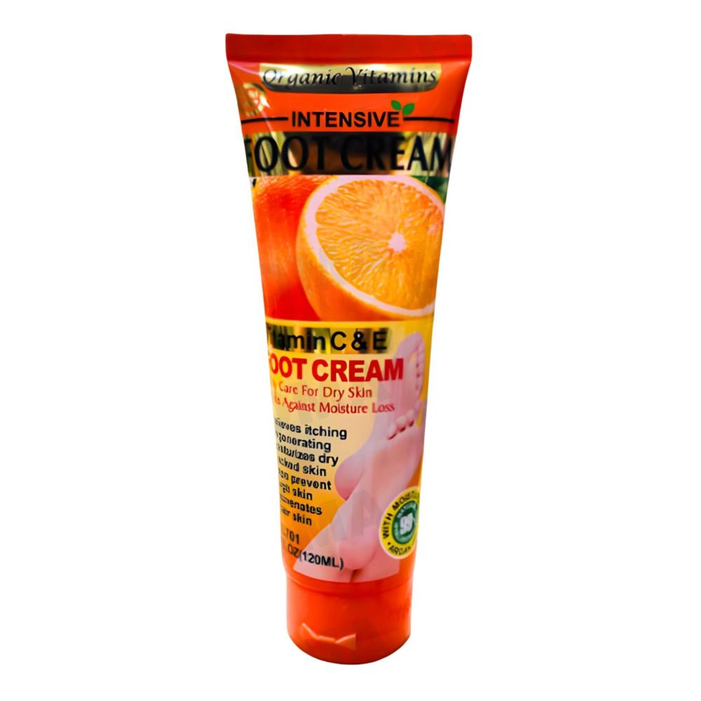 CREMA PARA PIES VITAMINA C Y E 120ML WOKALI