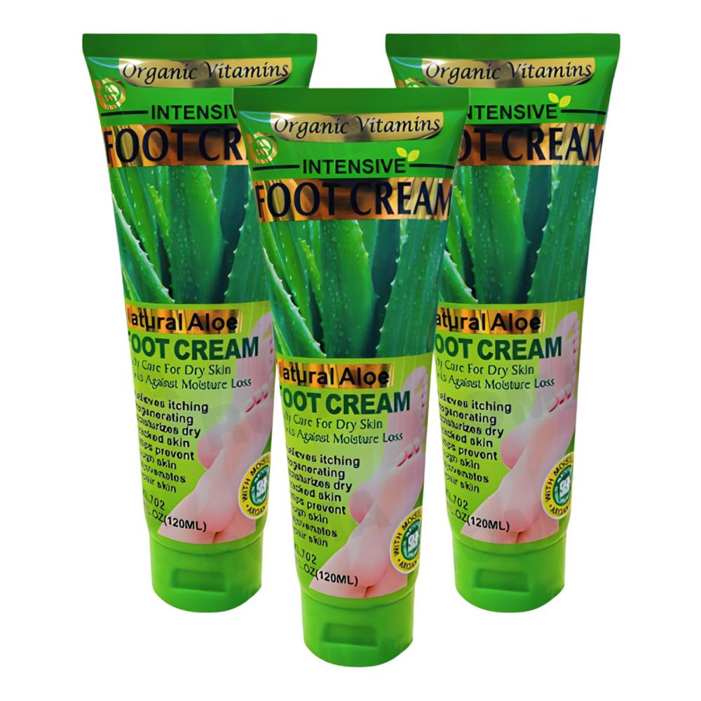 PACK 3 CREMA PARA PIES ALOE VERA 120ML WOKALI