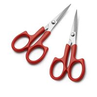 Tijera Recta Marca Pin para Bordados por 2 Unidades Rojo