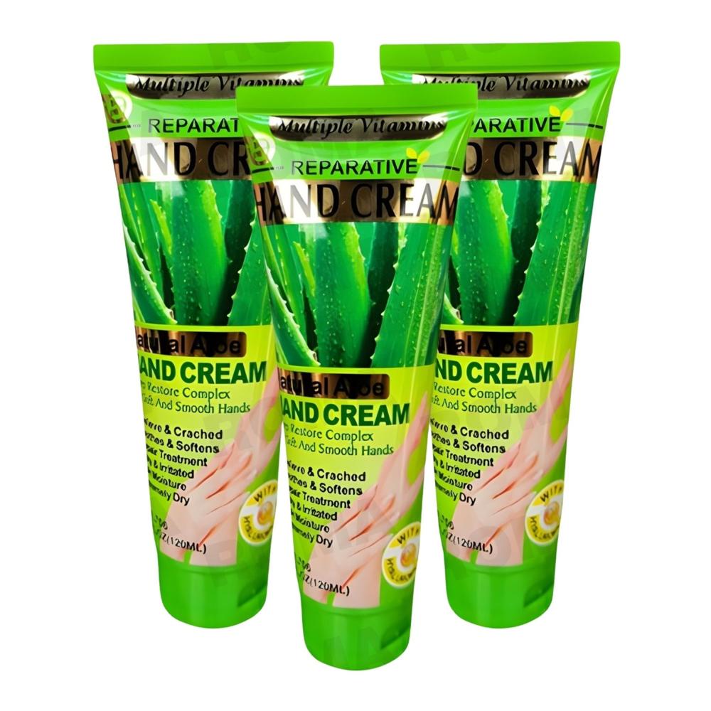 PACK 3 CREMA DE MANOS ALOE VERA 120ML WOKALI