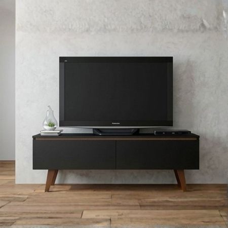 Mesa de TV 50'' Yuntae Negro y Marrón | Masiva Home