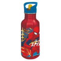 Tomatodo Escolar Botella Con Cañita Spiderman 545 ML