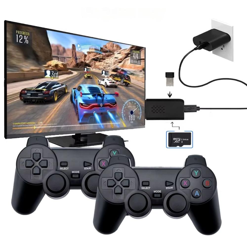 Mini Consola Retro Portátil de TV 10000 Juegos 2 Mandos Inalámbricos