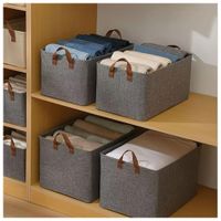Set de 2 Cajas Organizadoras de Ropa Multiusos Plegable