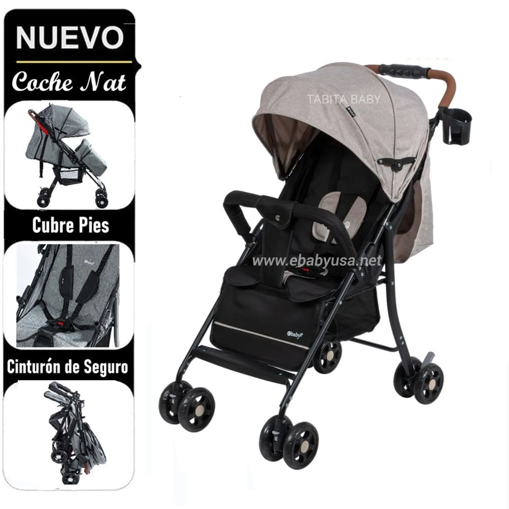 Coche de Paseo Nat Beige EB1002-1