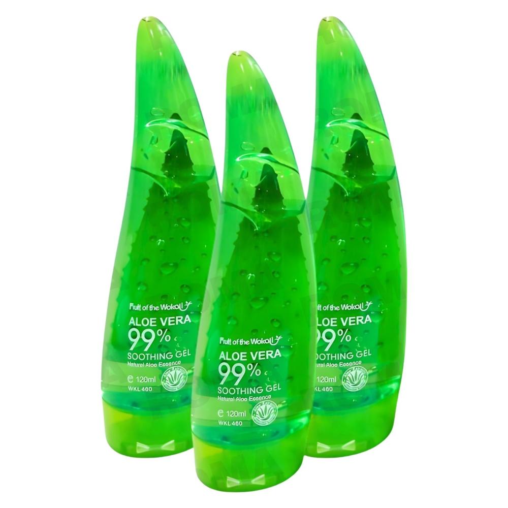 PACK 3 GEL CALMANTE ALOE VERA 120ML WOKALI