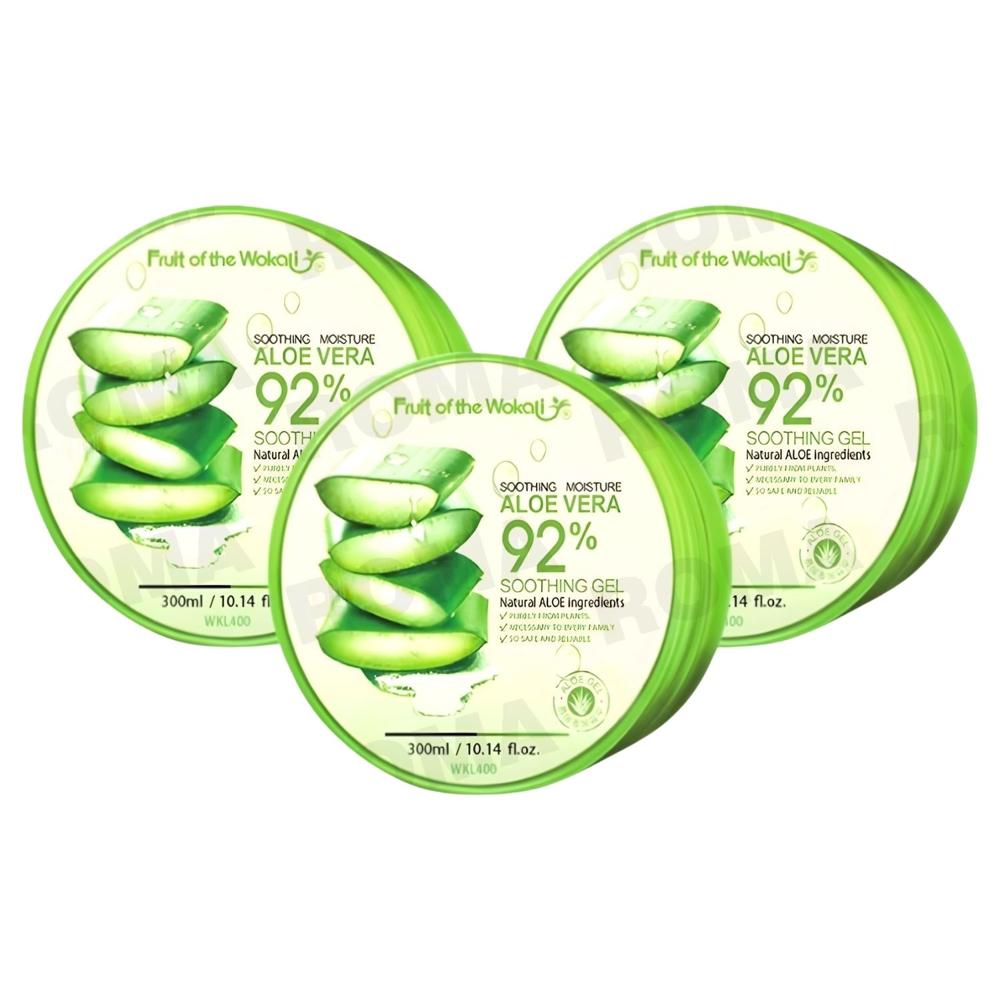PACK 3 GEL CALMANTE ALOE VERA 300ML WOKALI
