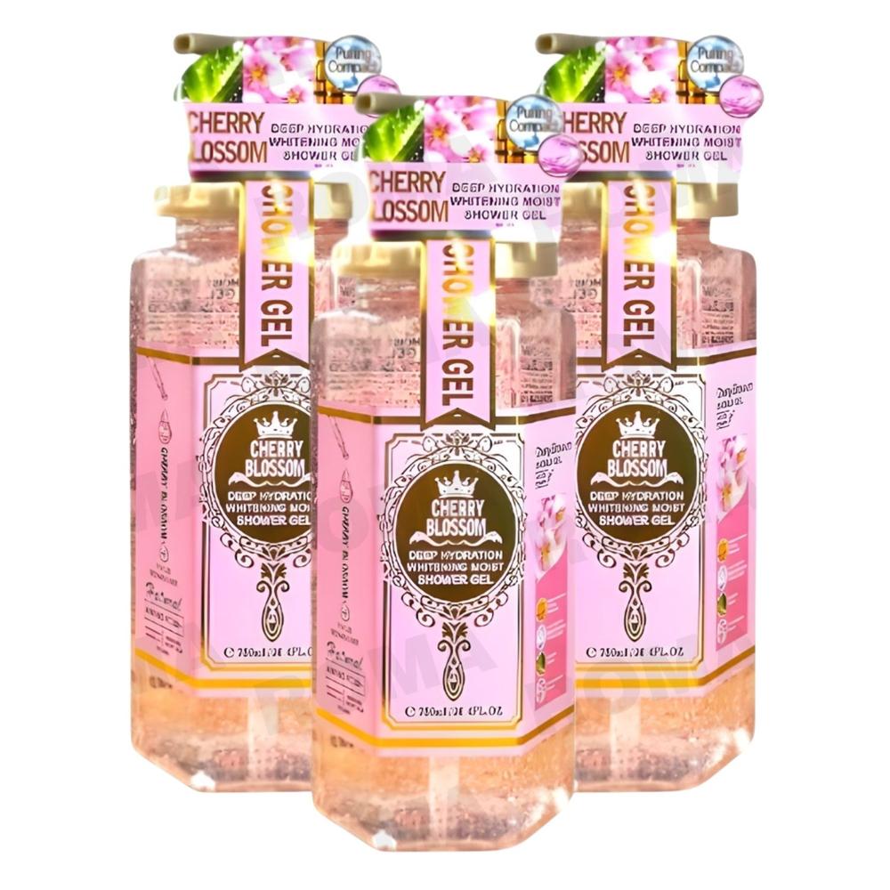 PACK 3 GEL DE DUCHA CHERRY BLOSSOM 750ML WOKALI