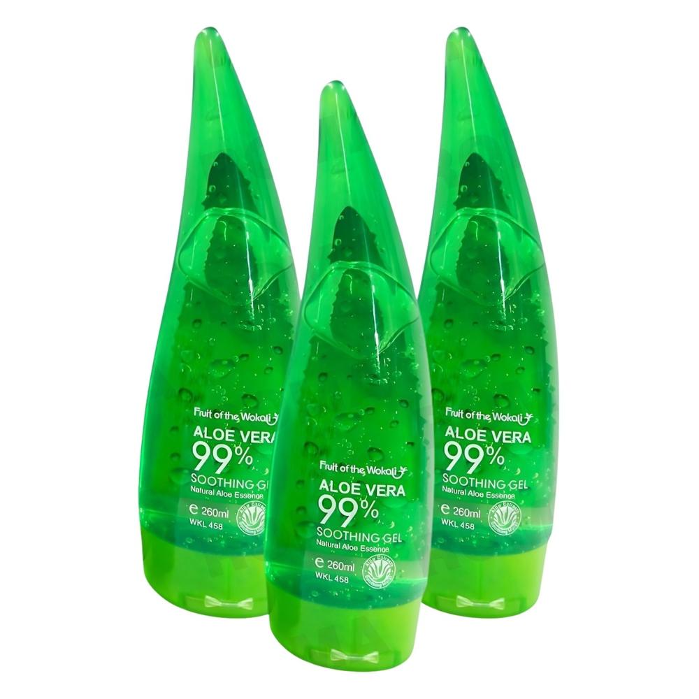 PACK 3 GEL CALMANTE ALOE VERA 260ML WOKALI