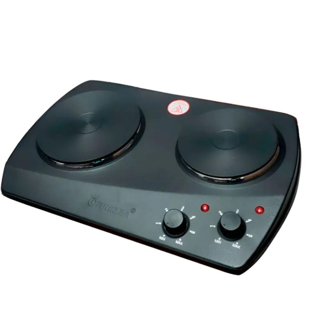 Cocina Electrica Finezza FZ203D3N Dos Hornillas Diseño Compacto