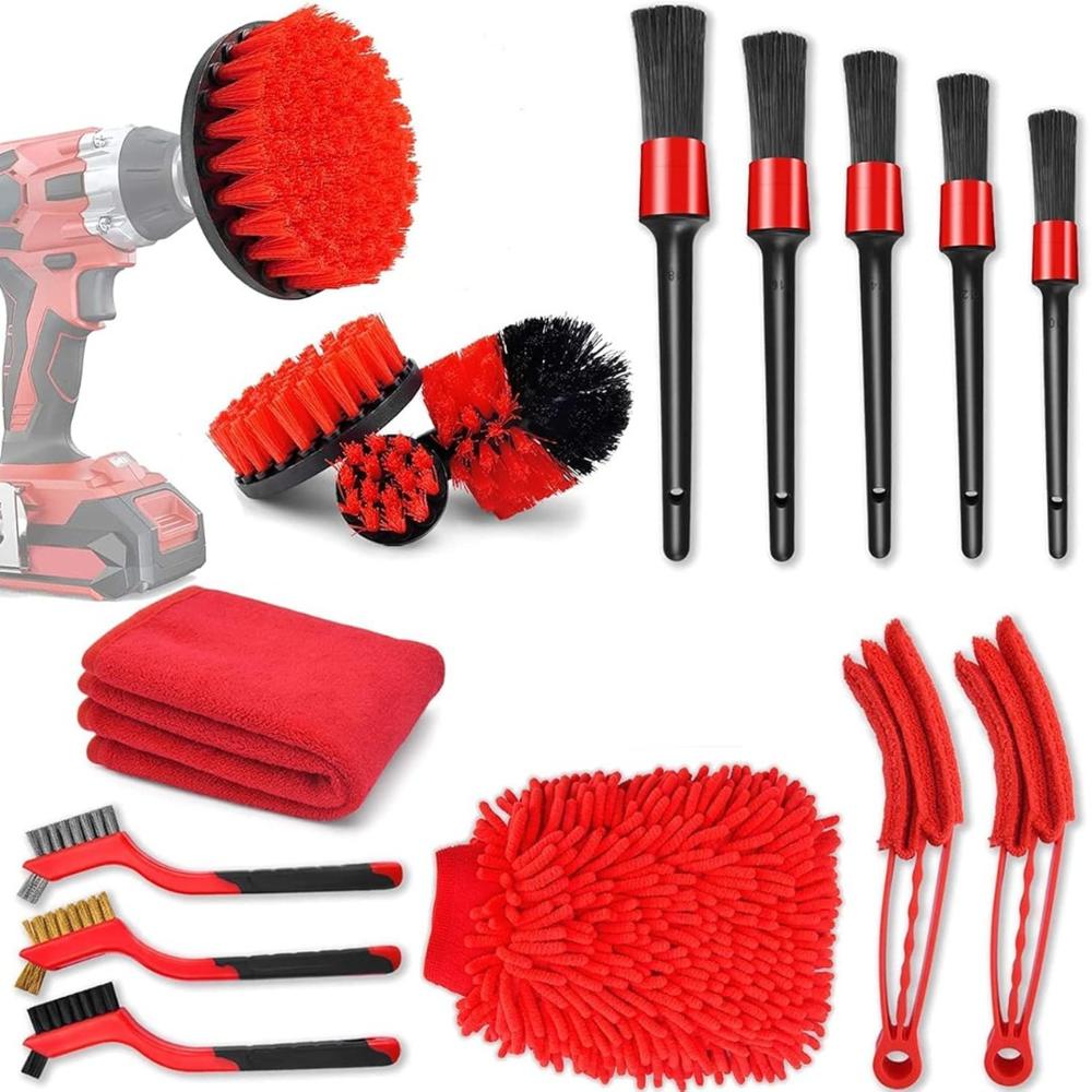 Kit de Accesorios de Limpieza Cepillos Cabezales Para Taladro