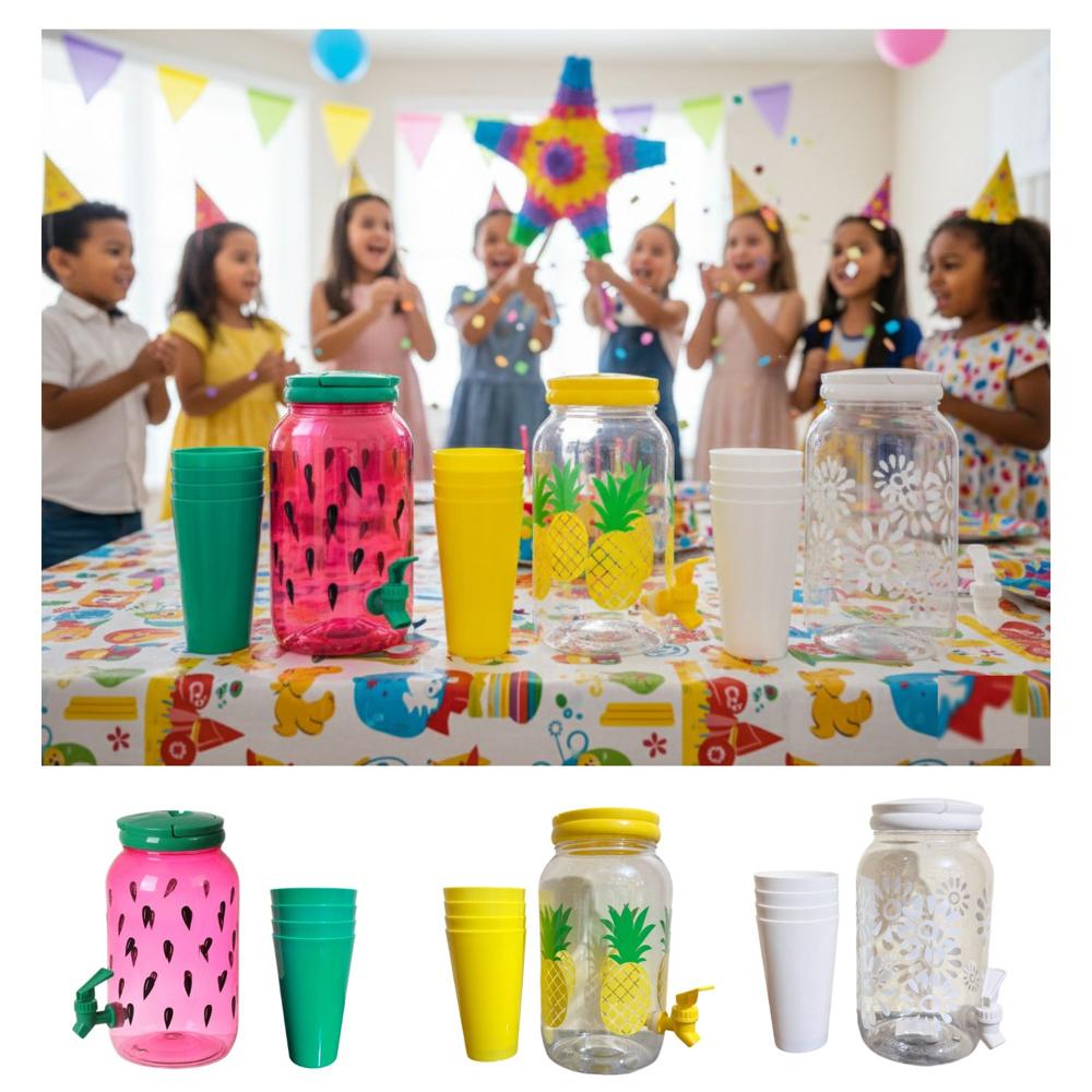 Dispensador de Refrescos Pack 3 Unds Cap 3 Lts