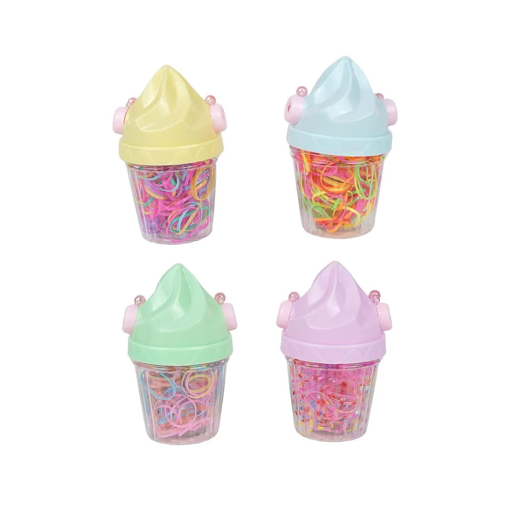 ESCOLAR - Set surtido de 110 ligas elásticas para cabello