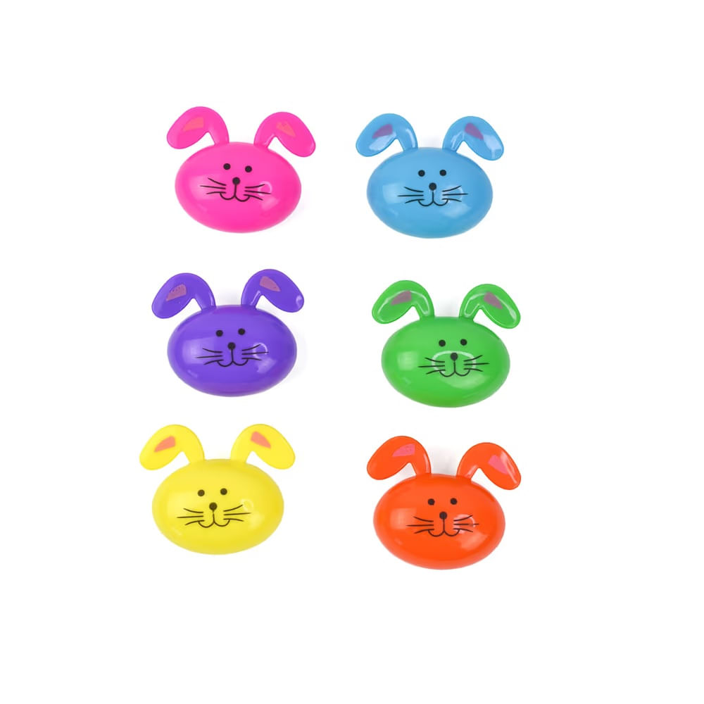 PASCUA - Set De 6Pzs Huevitos De Plástico 06 Colores