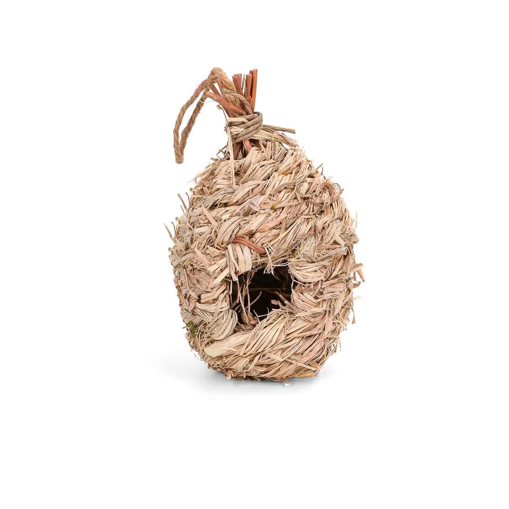 PASCUA - Nido de gras trenzado decorativo para colgar 20cm