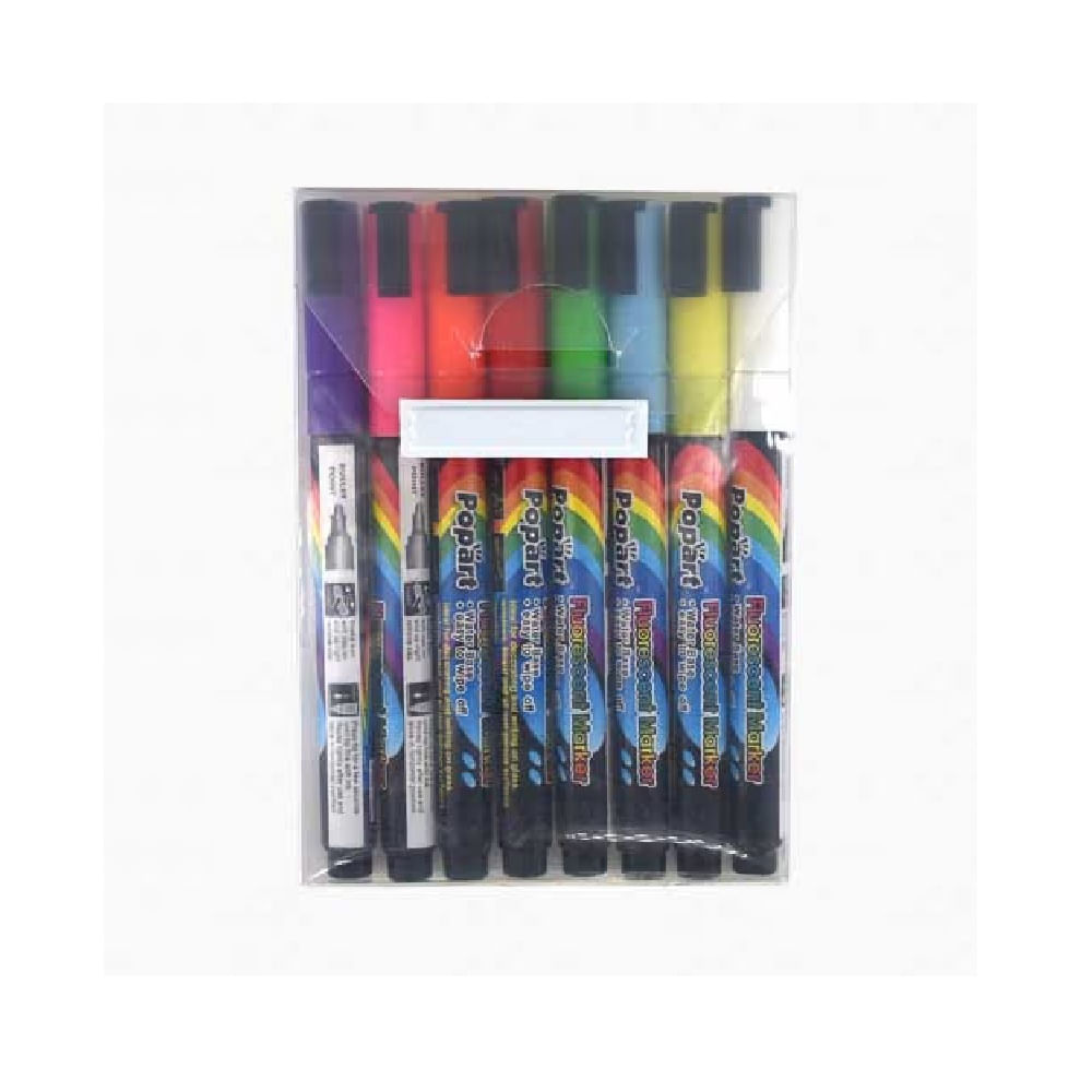 ESCOLAR - Plumones marcador de plástico Set de 8pcs