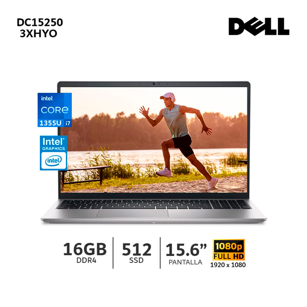 Laptop Dell Dc 15250 Intel Core I7-1355U 3.7GHZ Ram 16Gb DDR4 Ssd 512Gb Pantalla15.6 Fhd - 3XHY0