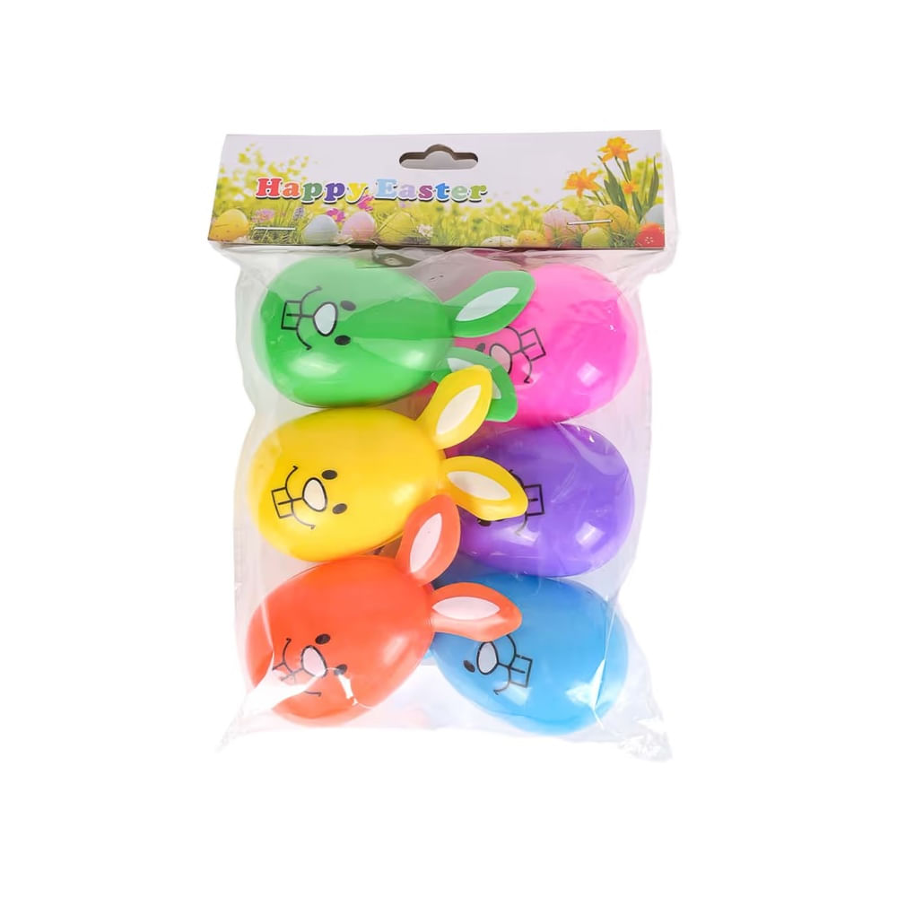 PASCUA - Set De 6Pcs Huevos De Plastico