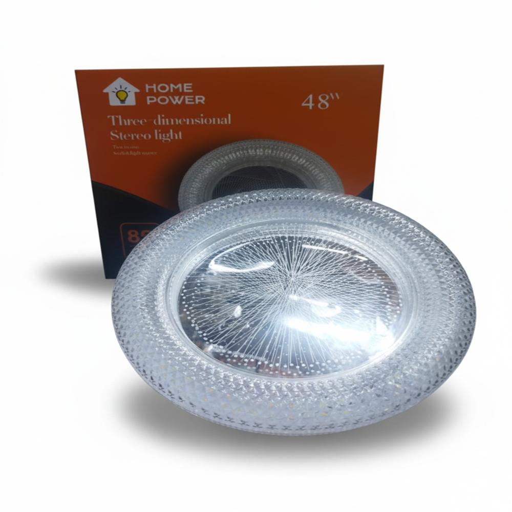 Foco LED UFO 3D Stereo Light Home Power 48W  Efecto Visual Tridimensional y Ahorro de Energía