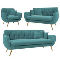 SALA CODY VERDE JADE 3 2 1 CUERPOS - FALOTIH 3M