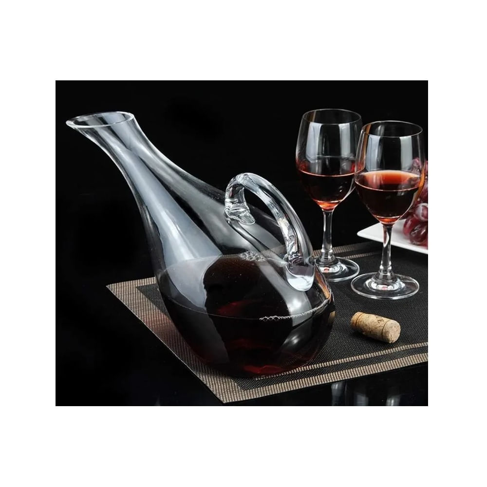 Jarra Decantadora de Vino Inclinada con  Asa