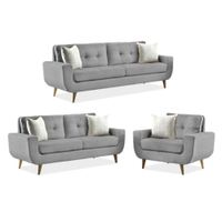 SALA GEORGE GRIS CLARO 3 2 1 CUERPOS - FALOTIH 3M