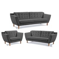SALA BOGOTA GRIS OSCURO 3 2 1 CUERPOS - FALOTIH 3M