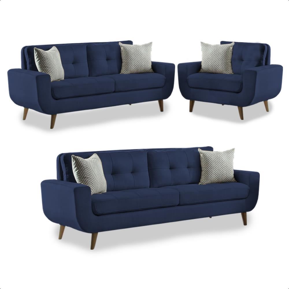 SALA GEORGE AZUL 3 2 1 CUERPOS - FALOTIH 3M