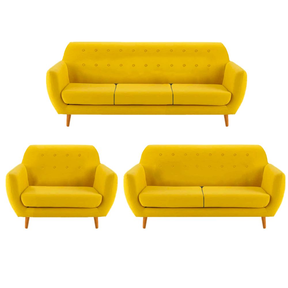 SALA CAMILO AMARILLO 3 2 1 CUERPOS - FALOTIH 3M