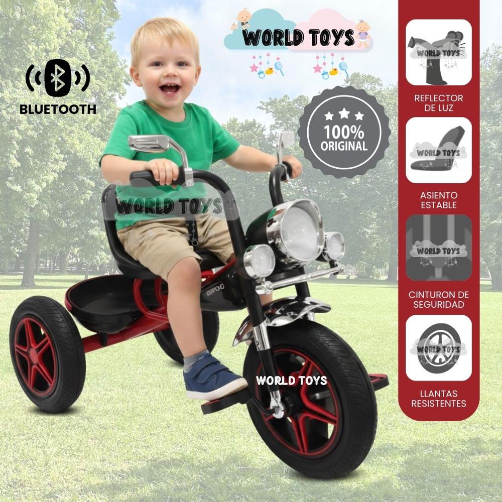 Triciclo con Bluetooth JOOPY CHOPPER Red