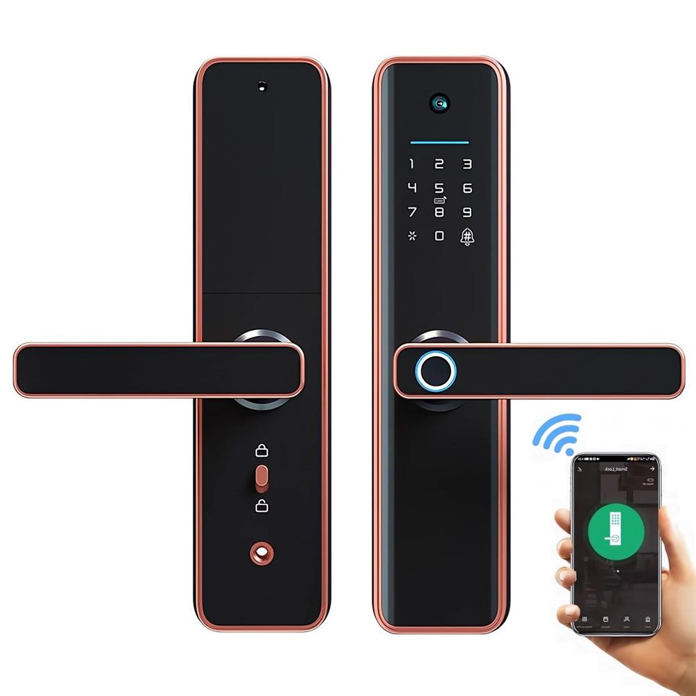 Cerradura Inteligente Smart Biométrica Wifi X6 Pro Red Bronce