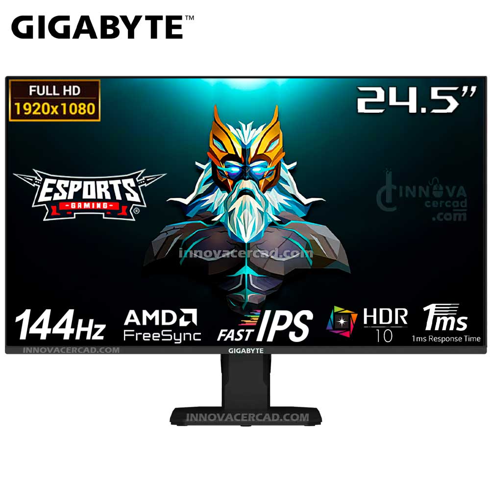 MONITOR 24.5 SS IPS GIGABYTE GS25F14 1080P 144HZ 1MS HDR10 AMD FREESYNC