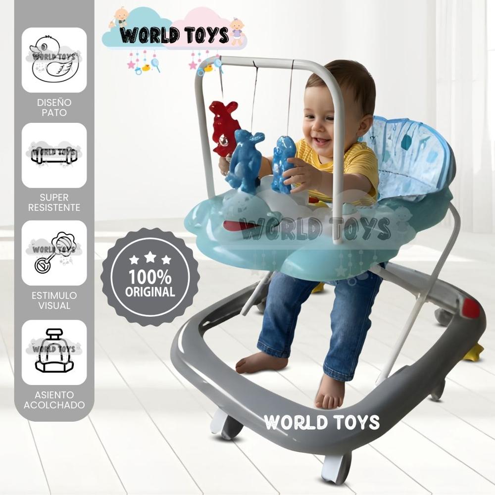 Andador con Tablero Musical UGLY DUCKY Sky Blue-Grey