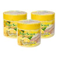 PACK 3 EXFOLIANTE PARA PIES LIMÓN 500G WOKALI