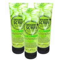 PACK 3 EXFOLIANTE FACIAL Y CORPORAL PEPINO 320ML WOKALI