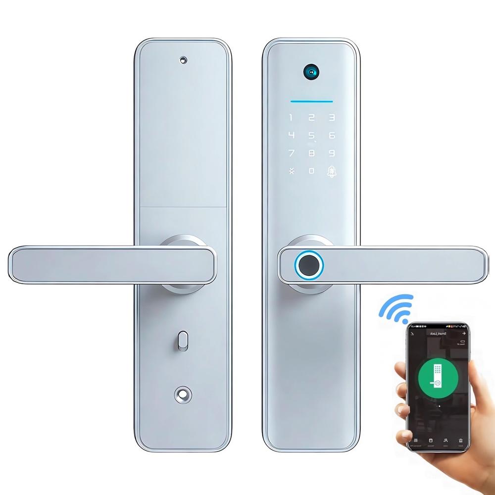 Cerradura Inteligente Smart Biométrica Wifi X6 Pro Plata