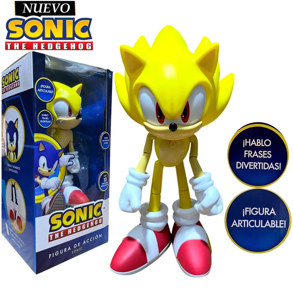 Muñeco Super Sonic The Hedgehog Musical y Articulable