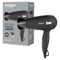 Secadora de Cabello viajera Siegen Sg-3012 Plegable Negro