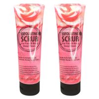 PACK 2 EXFOLIANTE FACIAL Y CORPORAL ROSAS 320ML WOKALI