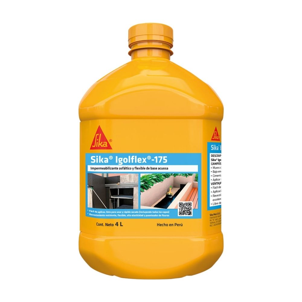 Recubrimiento Asfaltico Impermeable Igolflex175 4 Litros Sika