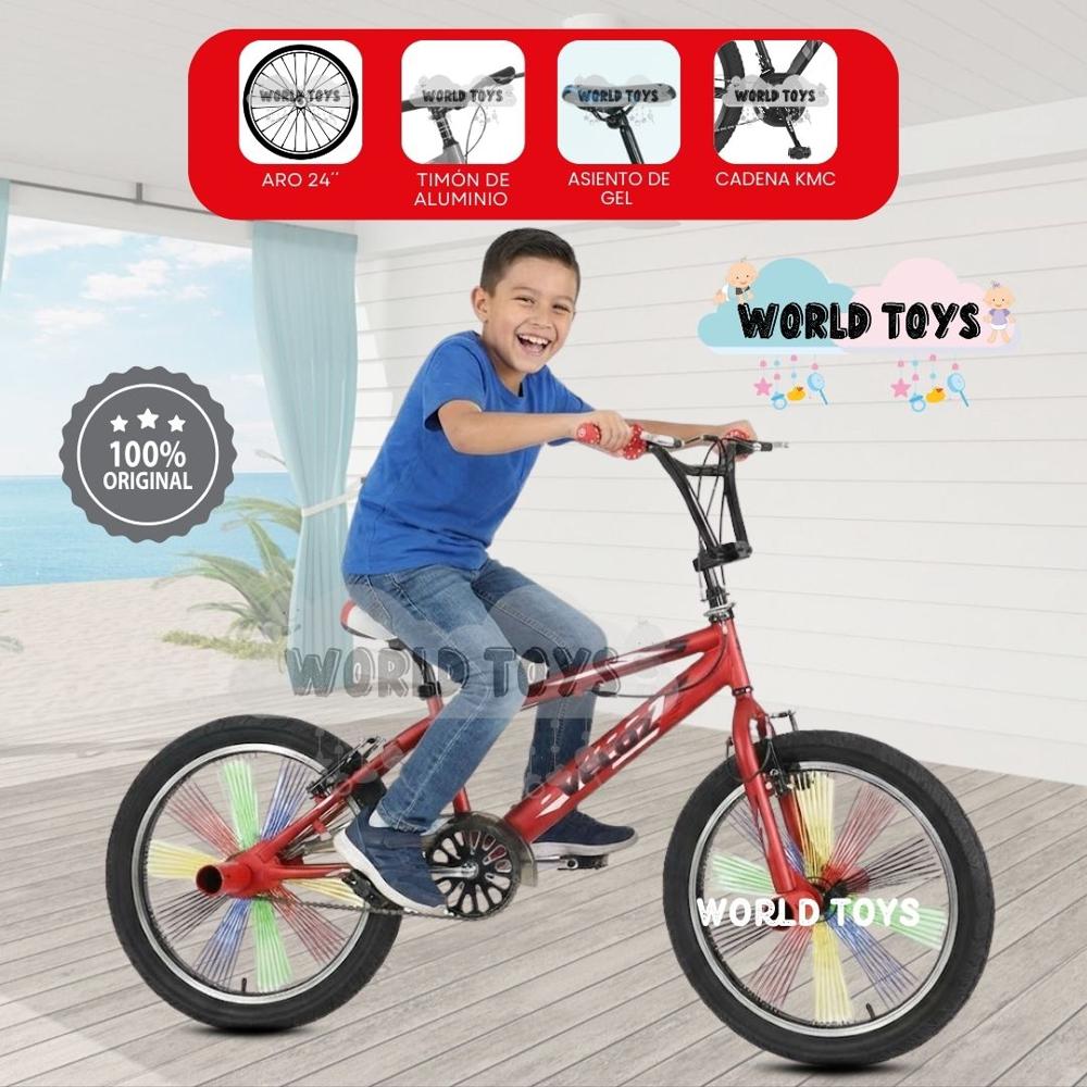 Bicicleta Acrobática Aro 20 FREESTYLE BMX Red-Black