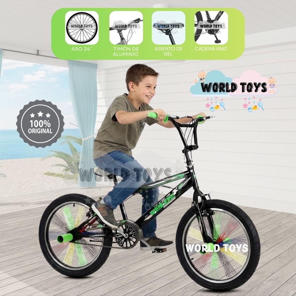 Bicicleta Acrobática Aro 20 FREESTYLE BMX Black-Green