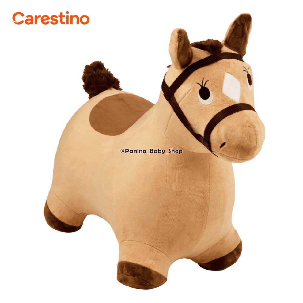Saltarín Peluche Inflable para Bebé CARESTINO -ZOO- Caballo Marrón ZOO-003